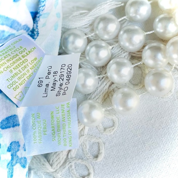 LILLY PULITZER | L / 8 - 10 | Girls Clary Maxi Dress In Bennett Blue Salty Seas - Picture 7 of 10